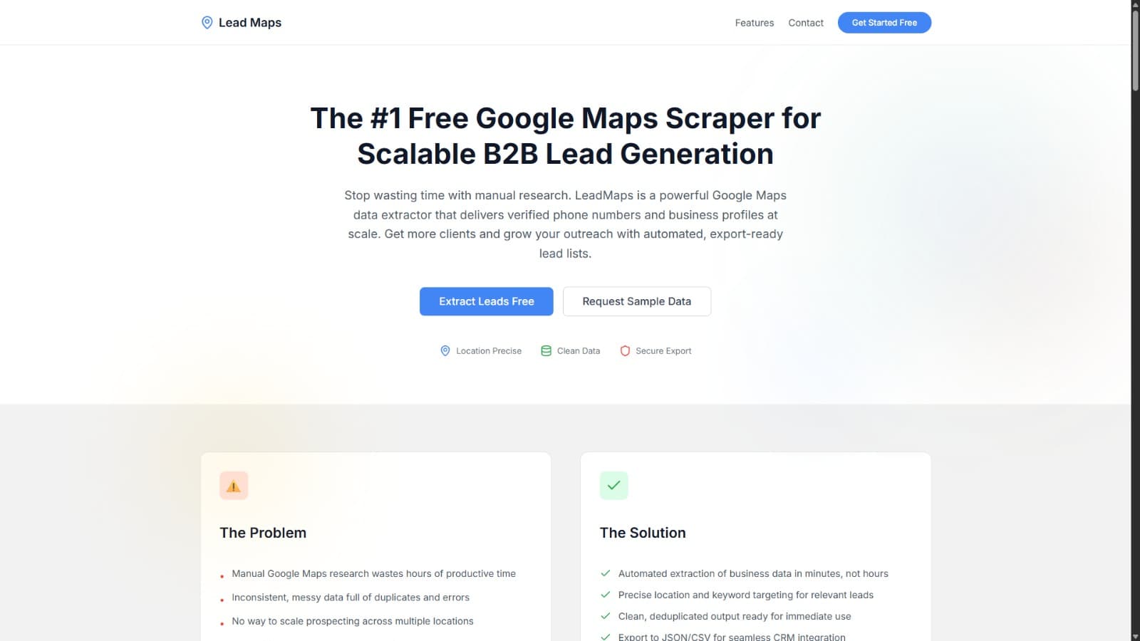Lead Maps : Google Maps Data Scraper