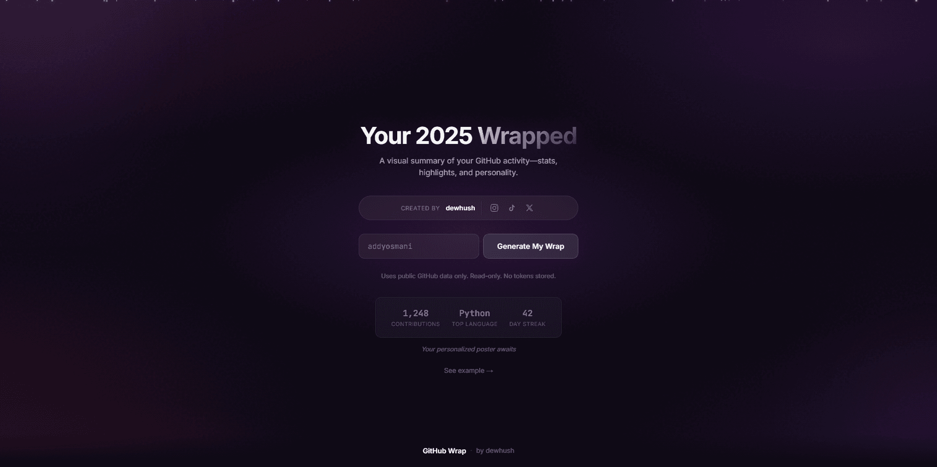 GitHub Wrapped 2025