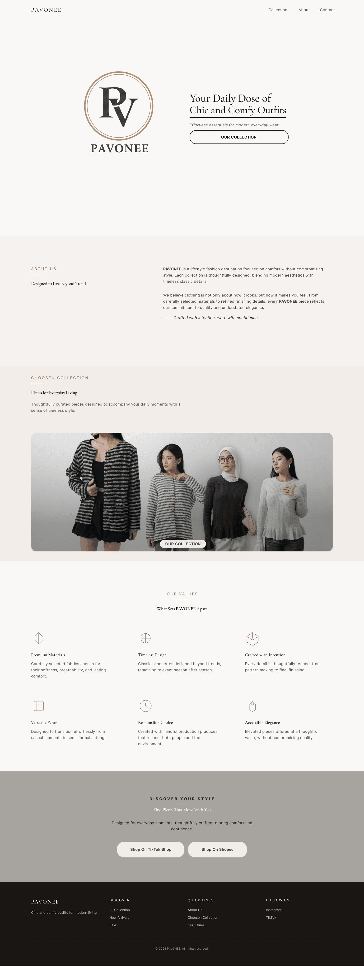 Brand Fashion PAVONEE